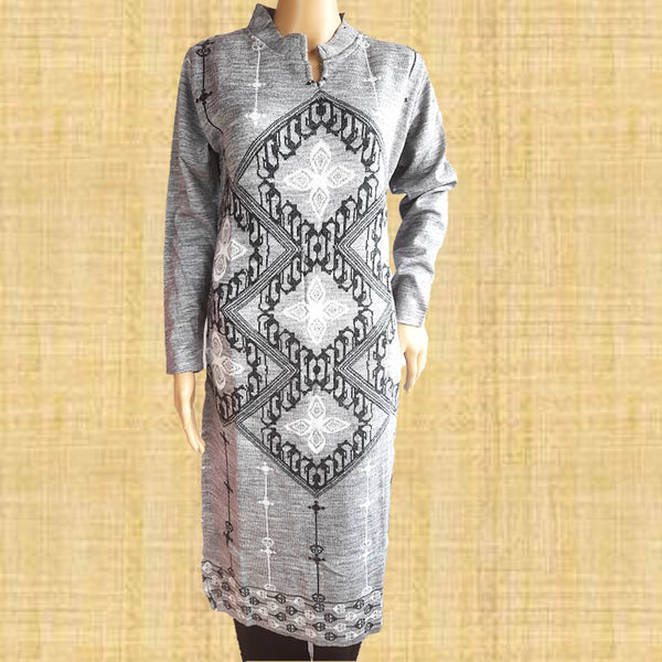 Ladies Designer Long Woolen Kurtis at Rs 425 | Pashmina Kurti in Ludhiana |  ID: 26496490897